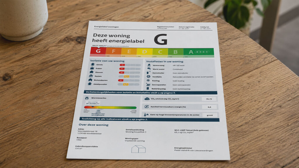 Nieuw energielabel vanaf 29 mei 2026: isolatie per bouwdeel zichtbaar Energielabel bij woningen 2026